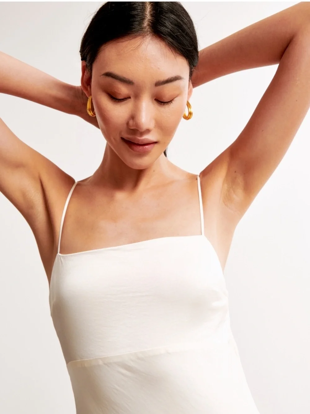 The A&F Julia Slip Cowl Back-Bow Maxi Dress
